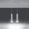 Suspension Acier Blanc GU10 2 Lagos