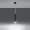 Suspension Acier Noir GU10 1 Lagos