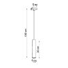 Suspension Acier Noir GU10 1 Lagos