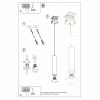 Suspension Acier Noir GU10 1 Lagos