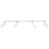 Plafonnier Acier Blanc GU10 4 Ring Line