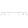 Plafonnier Acier Blanc GU10 6 Ring