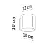 Applique Aluminium Blanc G9 1 Inez