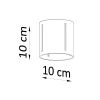 Plafonnier Aluminium Blanc G9 1 Inez