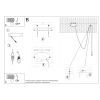 Suspension Tissu Noir E27 1 Edison Long