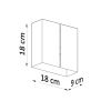 Applique Acier Blanc G9 2 Linea