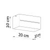 Plafonnier Aluminium Blanc G9 2 Lobo
