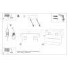 Plafonnier Aluminium Blanc G9 2 Lobo