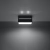 Plafonnier Aluminium Noir G9 2 Lobo