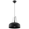 Suspension Acier Noir/Blanc E27 1 Casco
