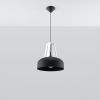 Suspension Acier Noir/Blanc E27 1 Casco