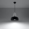 Suspension Acier Noir/Blanc E27 1 Casco