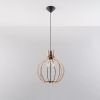 Suspension Bois Bois Naturel E27 1 Arancia