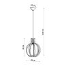Suspension Bois Bois Naturel E27 1 Arancia