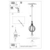 Suspension Bois Bois Naturel E27 1 Arancia