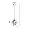 Suspension Bois Bois Naturel E27 1 Pompelmo
