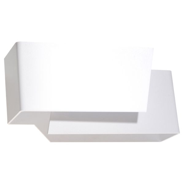 Applique Acier Blanc G9 1 Piegare