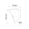 Applique Acier Blanc G9 2 Solido