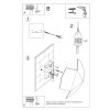 Applique Acier Blanc G9 2 Tre