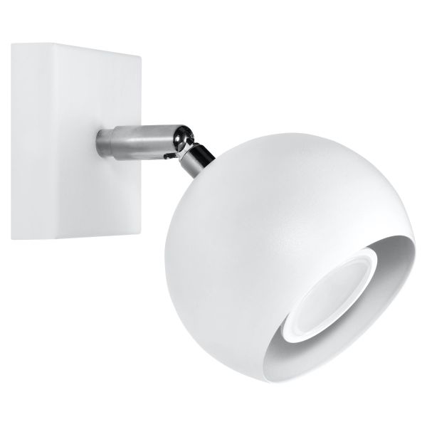 Applique Acier Blanc GU10 1 Oculare