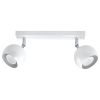 Plafonnier Acier Blanc GU10 2 Oculare