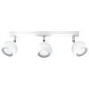 Plafonnier Acier Blanc GU10 3 Oculare