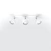 Plafonnier Acier Blanc GU10 3 Oculare