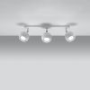 Plafonnier Acier Blanc GU10 3 Oculare