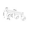 Plafonnier Acier Blanc GU10 3 Oculare