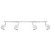 Plafonnier Acier Blanc GU10 4 Oculare Line