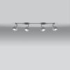 Plafonnier Acier Blanc GU10 4 Oculare Line