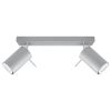 Plafonnier Acier Gris GU10 2 Ring