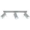 Plafonnier Acier Gris GU10 3 Ring