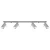 Plafonnier Acier Gris GU10 4 Ring Line
