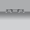 Plafonnier Acier Gris GU10 4 Ring Line