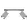 Plafonnier Acier Gris GU10 2 Merida