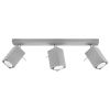 Plafonnier Acier Gris GU10 3 Merida