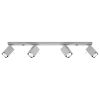 Plafonnier Acier Gris GU10 4 Merida Line