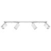 Plafonnier Acier Blanc GU10 4 Merida Line