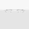 Plafonnier Acier Blanc GU10 4 Merida Line