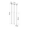 Suspension Acier Blanc G9 3 Pastelo Line