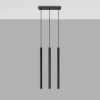 Suspension Acier Noir G9 3 Pastelo Line