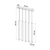 Suspension Acier Noir G9 5 Pastelo Line