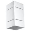 Applique Aluminium Blanc G9 1 Blocco