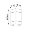 Applique Aluminium Blanc G9 1 Blocco