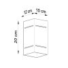 Applique Aluminium Gris G9 1 Blocco