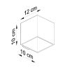 Applique Béton Gris G9 1 Quad