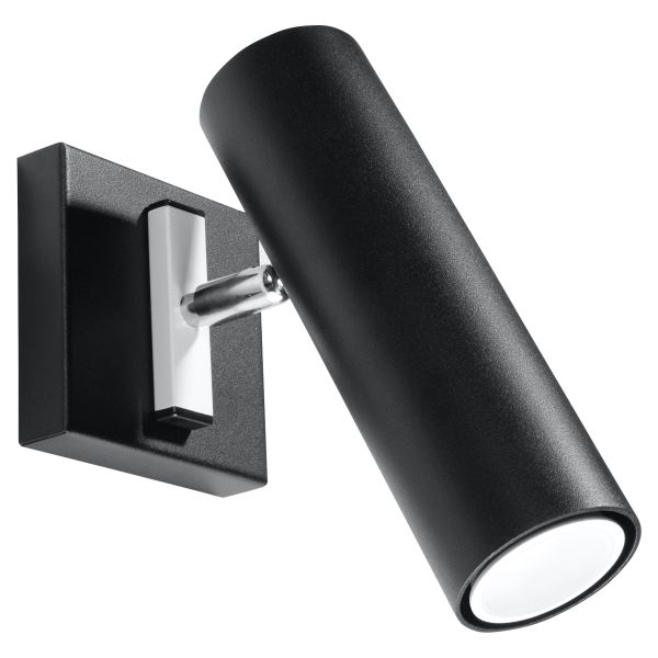 Applique Acier Noir GU10 1 Direzione