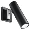 Applique Acier Noir GU10 1 Direzione