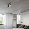 Applique Acier Noir GU10 1 Direzione
